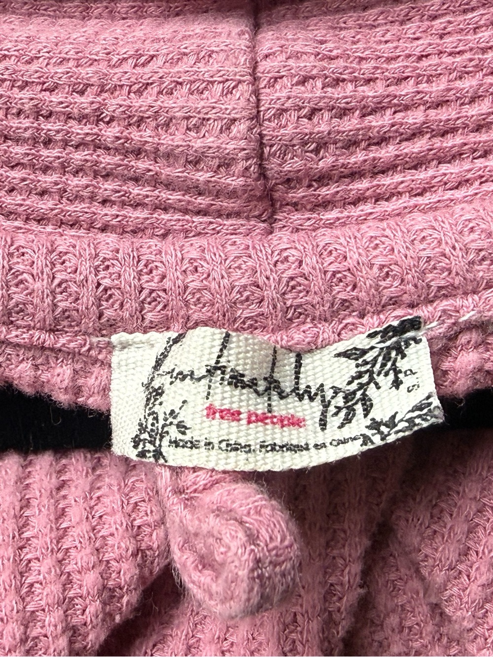 Free People Intimately Under the Stars, Foxglove Thermal Cardigan Robe Sz S - Picture 7 of 8